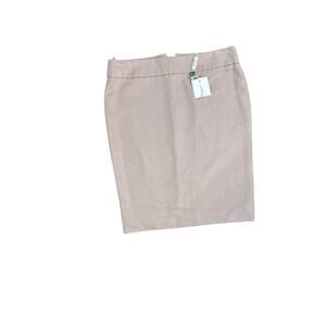 NWTGS Salvatore Ferragamo TAUPE SILK/COTTON STRAIGHT/PENCIL SKIRT SZ 10 (44)
